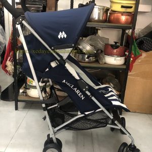 Xe đẩy seconhand Maclaren Quest màu xanh thanh lý mới 90%