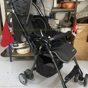 Xe đẩy em bé nội địa Nhật Pigeon sorachika đen mun