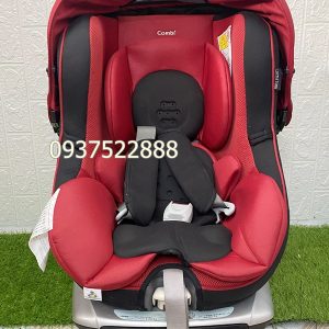 Ghế ngồi ô tô Combi Luxtia Turn 360 thanh lý đỏ đen